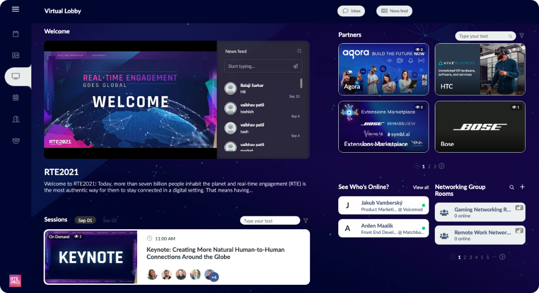 Agora InEvent Virtual Lobby